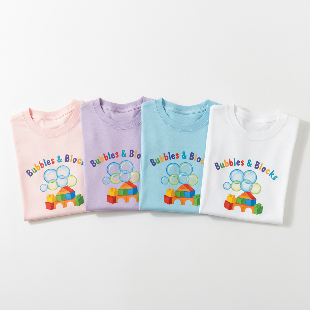 "Bubbles & Blocks" T-Shirt (Kids)