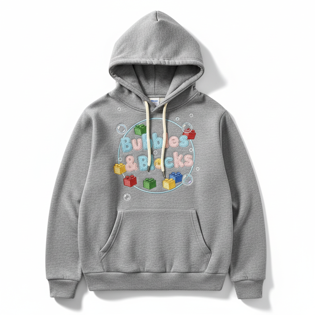 "Bubbles & Blocks" Hoodie (Adult)