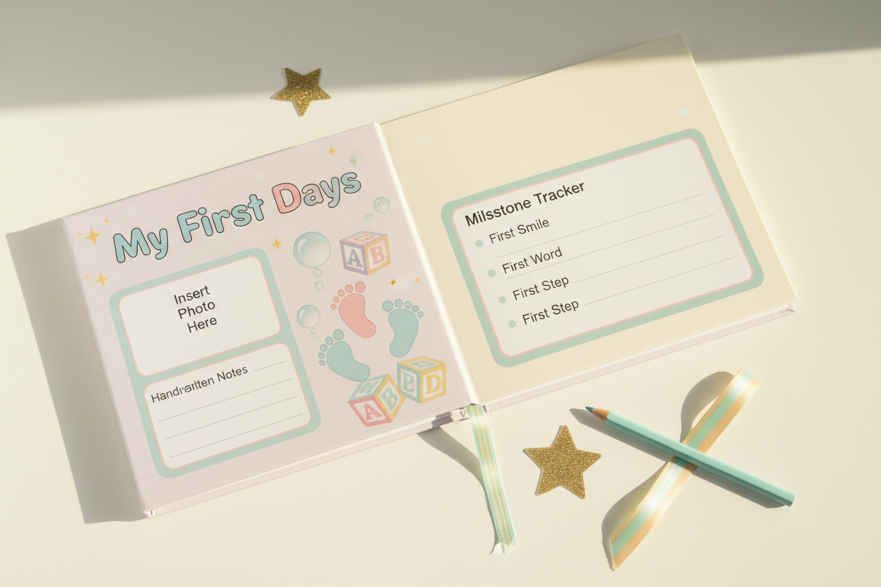 "My First Day at Bubbles & Blocks" Memory Book