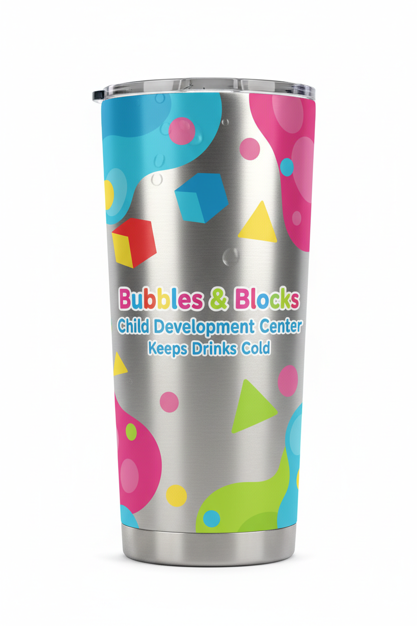 Bubbles & Blocks Water Bottle (Kids)